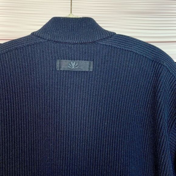 Paul & Shark Men's Navy Blue Wool Full Zip Sweater Cardigan Fully Lined Jacket M - Picture 8 of 16